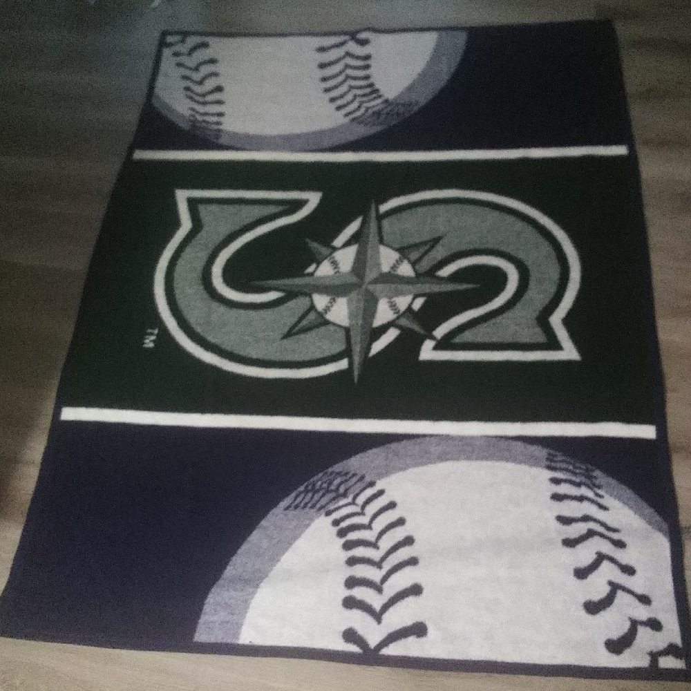 Baseball Themed Throw Blanket